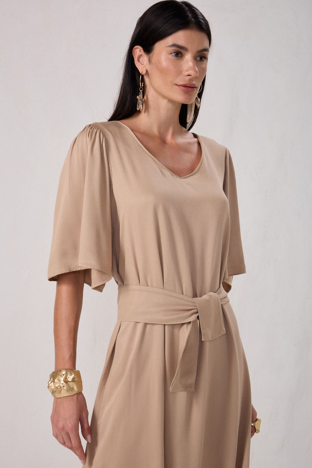 Vestido maxi midi em blend de viscose 84644 Linzzi Vestido maxi midi em blend de viscose 84644 Linzzi