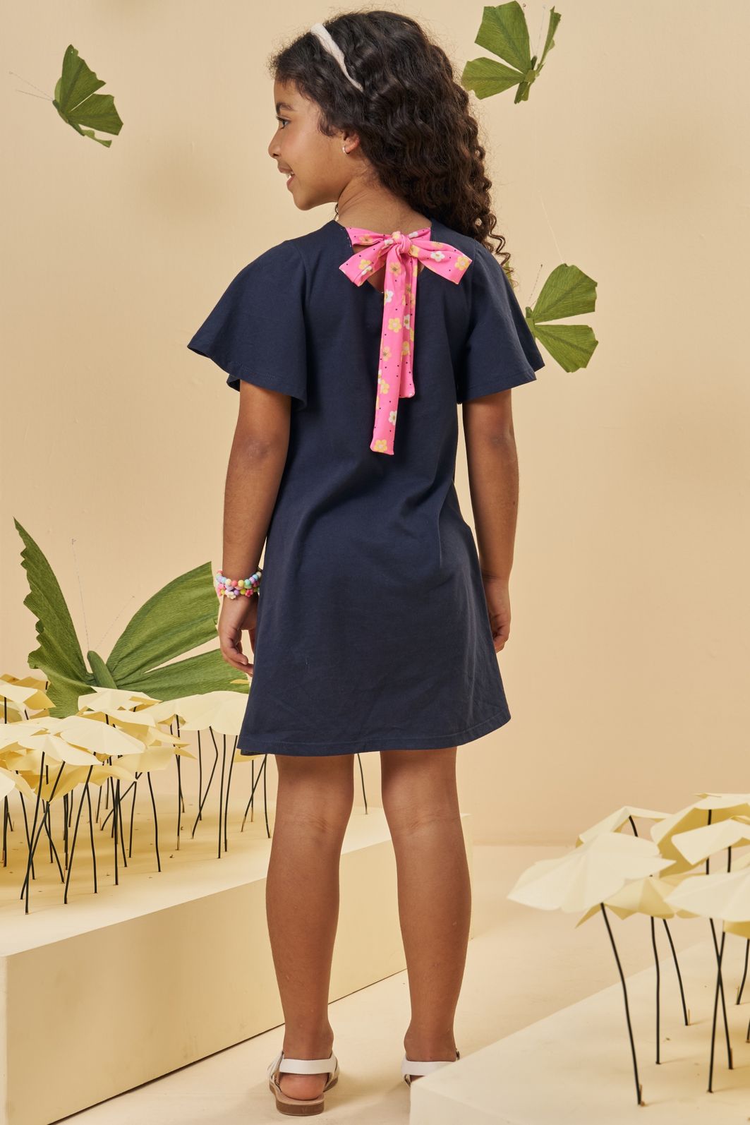 Vestido em meia malha 94804 Kukiê Infantil Menina Vestido em meia malha 94804 Kukiê Infantil Menina