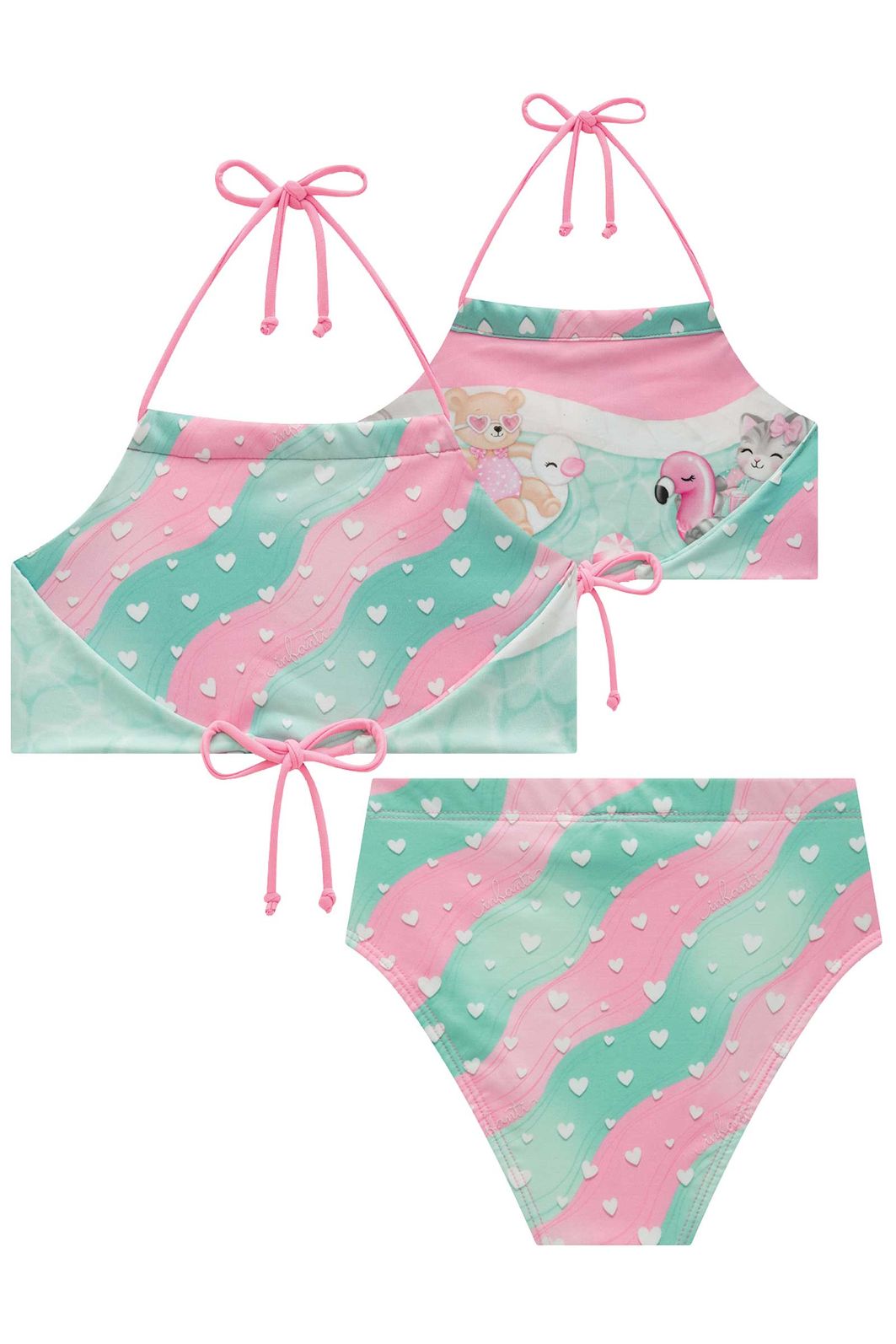 Biquíni reversível em malha UV dry com proteção UV 50+ 95953 Infanti Infantil Menina Biquíni reversível em malha UV dry com proteção UV 50+ 95953 Infanti Infantil Menina