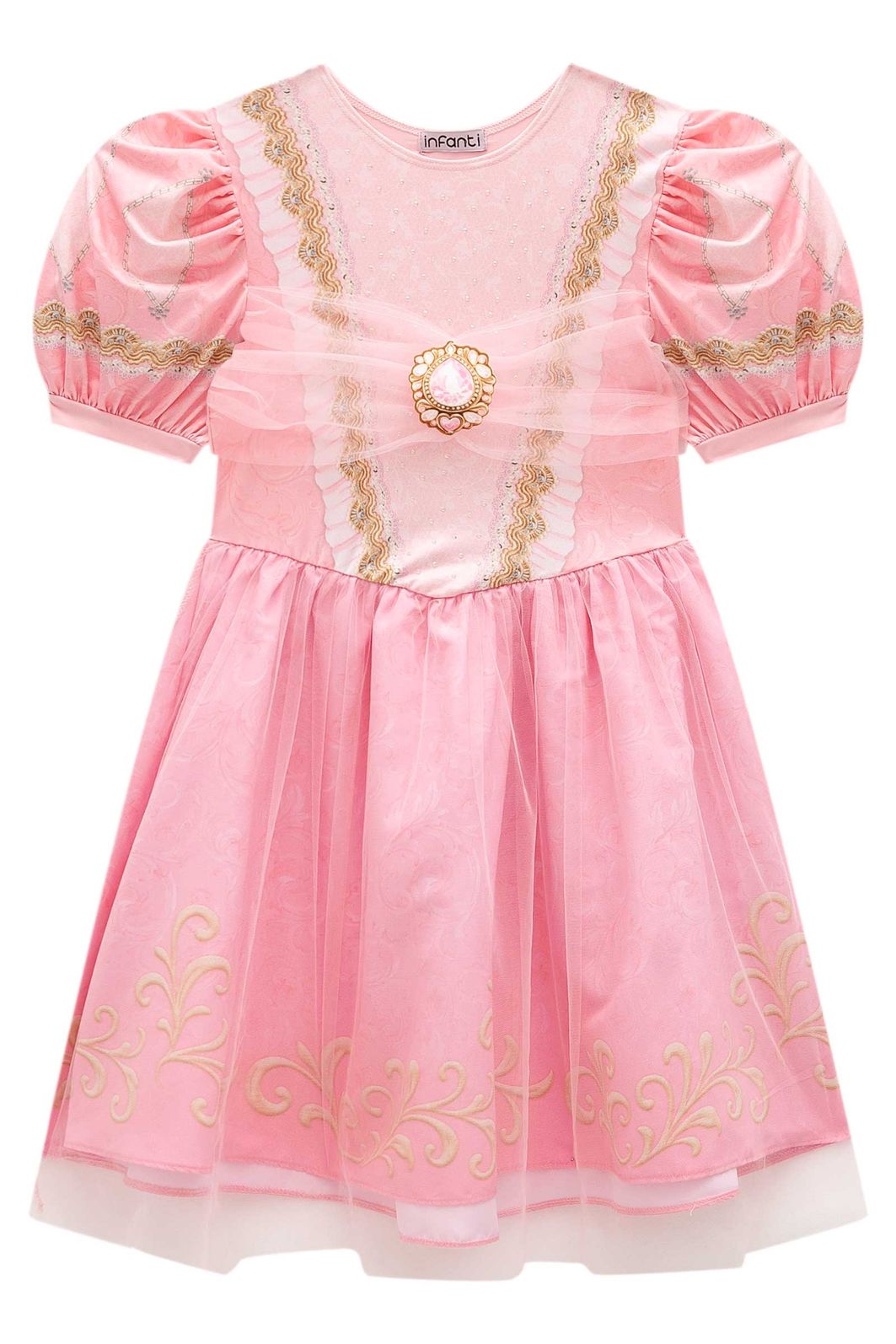 Fantasia de princesa sonhadora. Acompanha tiara coroa 97397 Infanti Infantil Menina Fantasia de princesa sonhadora. Acompanha tiara coroa 97397 Infanti Infantil Menina