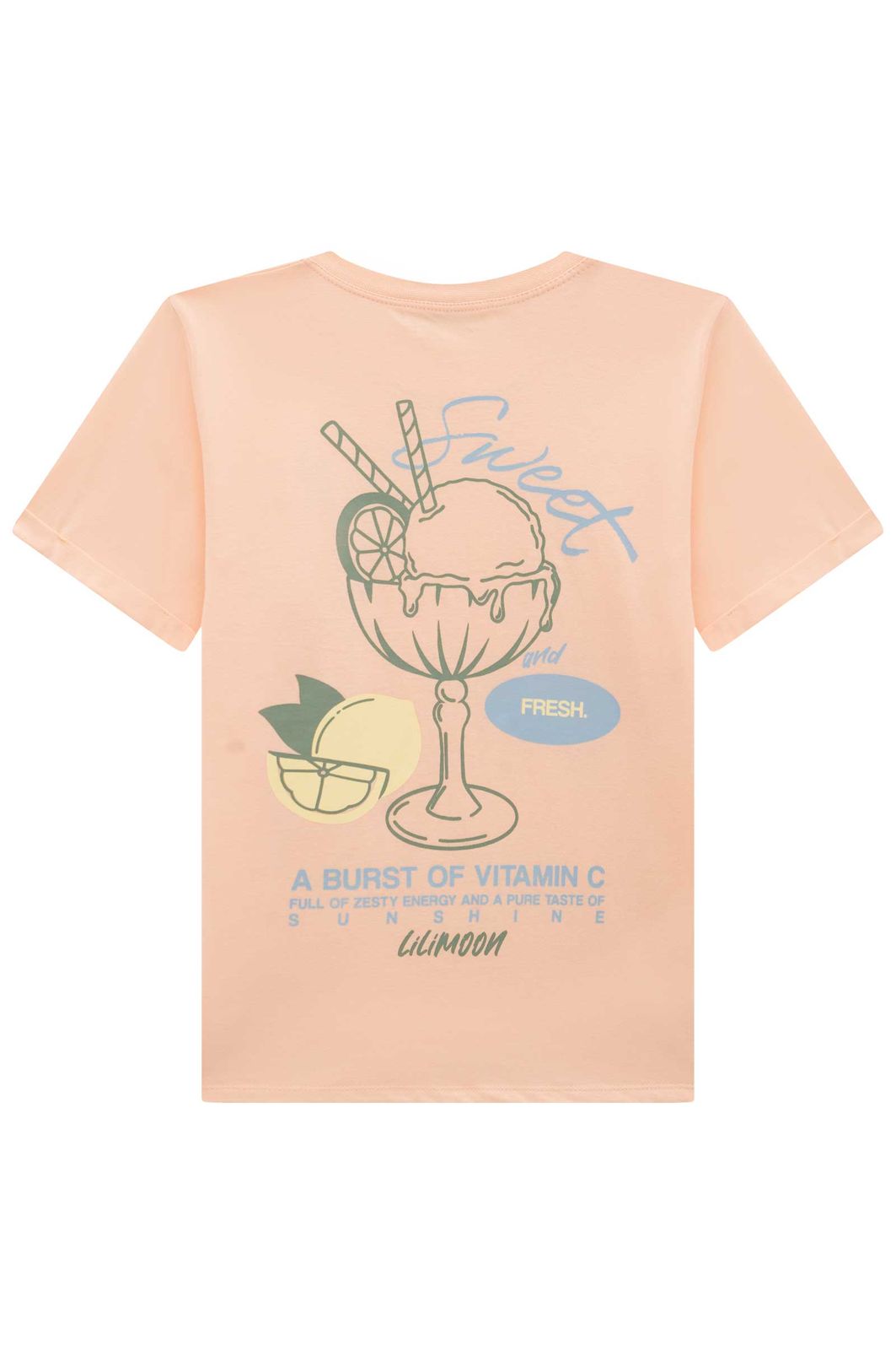 Camiseta over em meia malha 94890 Lilimoon Teen Menina Camiseta over em meia malha 94890 Lilimoon Teen Menina