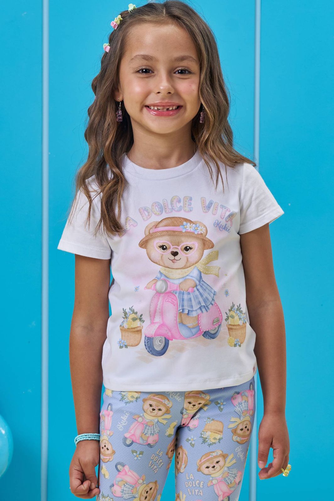Blusa em meia malha 95573 Kukiê Infantil Menina Blusa em meia malha 95573 Kukiê Infantil Menina