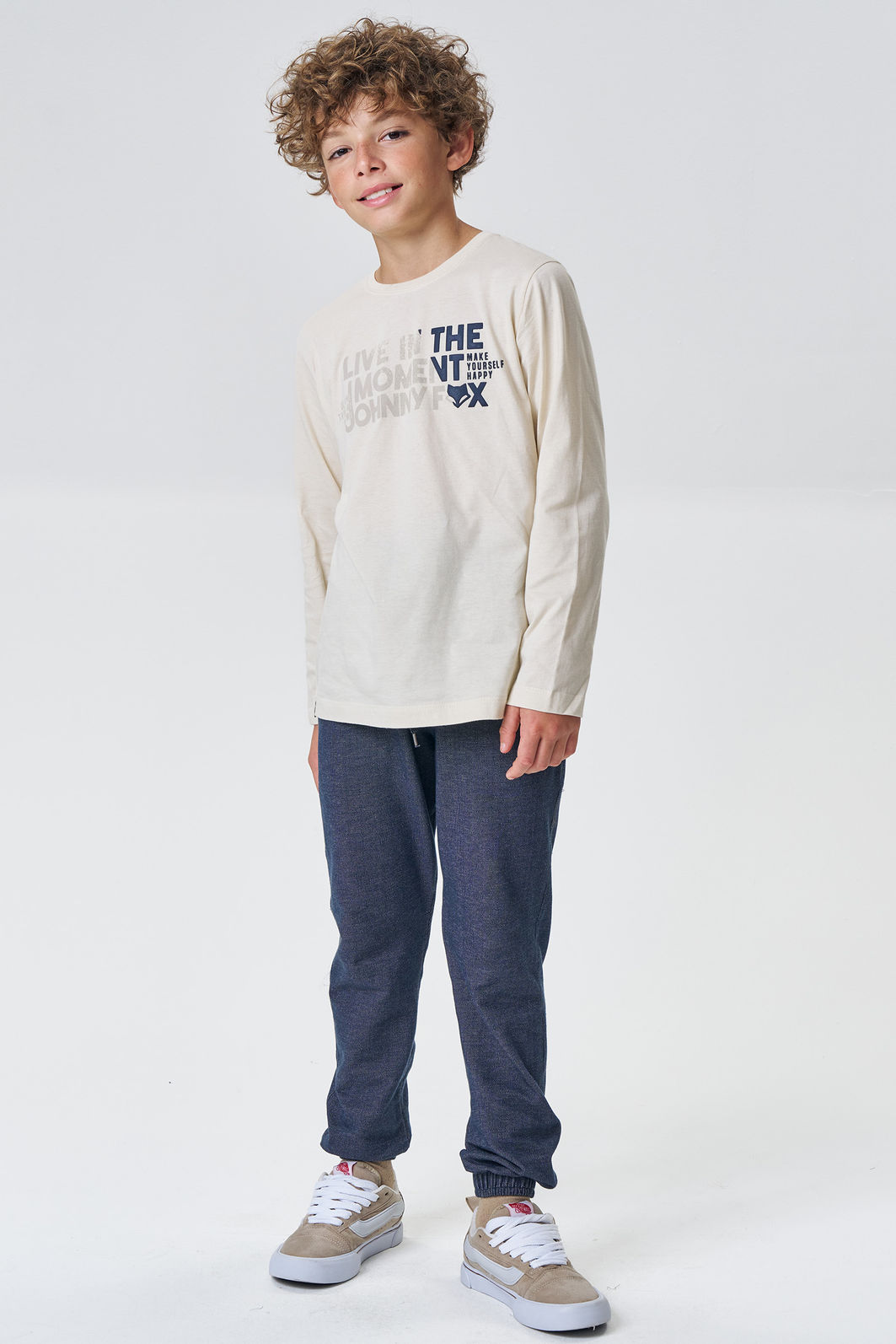 Camiseta em meia malha 92253 Johnny Fox Teen Menino Camiseta em meia malha 92253 Johnny Fox Teen Menino