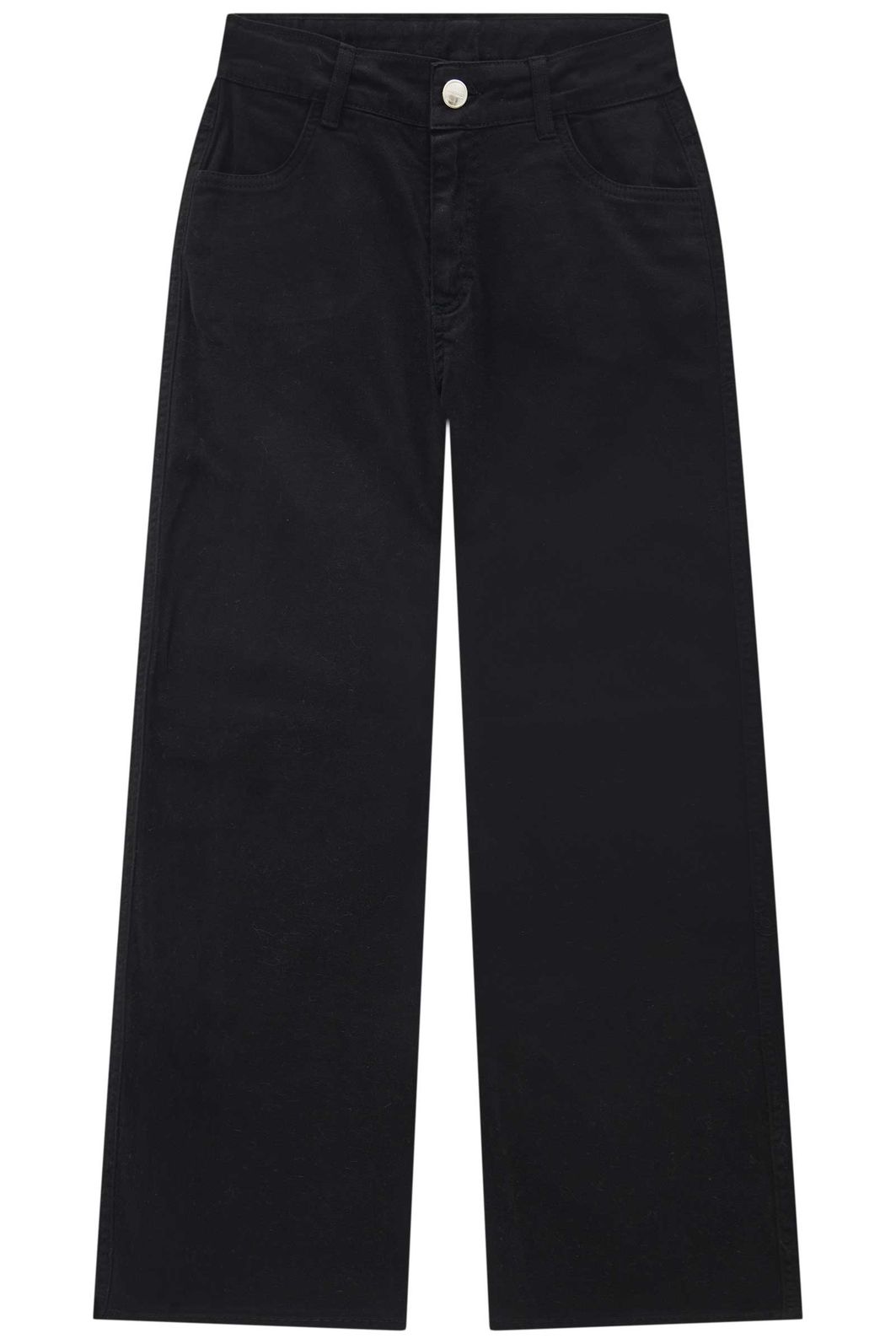 Calça wide leg em sarja com elastano 94409 Lilimoon Teen Menina Calça wide leg em sarja com elastano 94409 Lilimoon Teen Menina