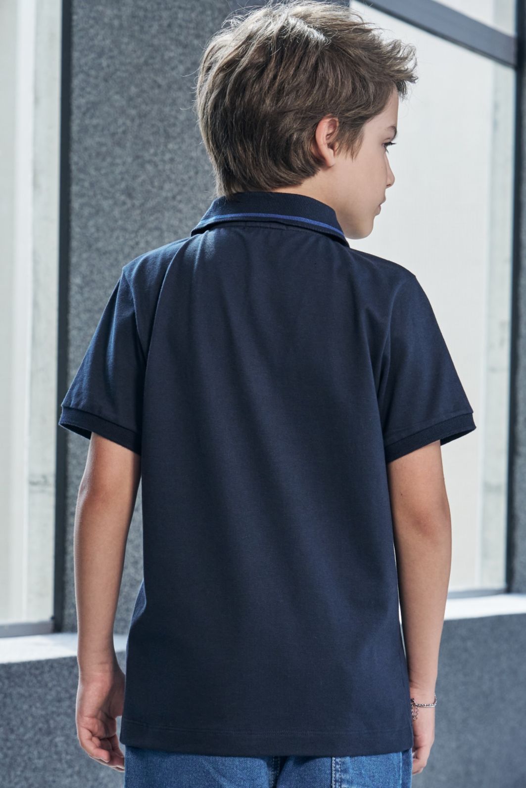Camisa polo em piquet com elastano 97859 Johnny Fox Teen Menino Camisa polo em piquet com elastano 97859 Johnny Fox Teen Menino