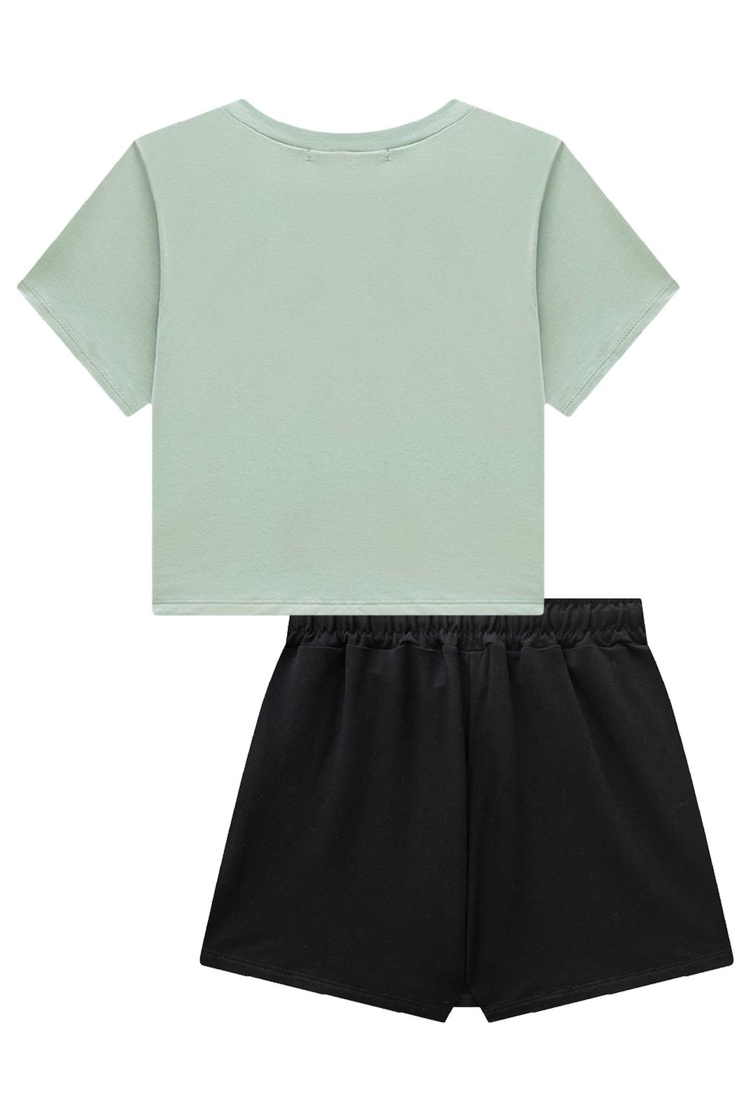 Conjunto de blusa em meia malha e short saia em molevisco 98803 Lilimoon Teen Menina Conjunto de blusa em meia malha e short saia em molevisco 98803 Lilimoon Teen Menina