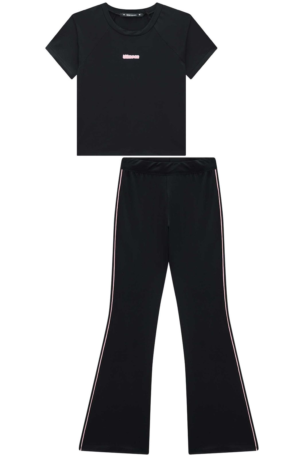 Conjunto de blusa e calça bailarina em malha poliamida com proteção UV 50+ 96494 Lilimoon Teen Menina Conjunto de blusa e calça bailarina em malha poliamida com proteção UV 50+ 96494 Lilimoon Teen Menina
