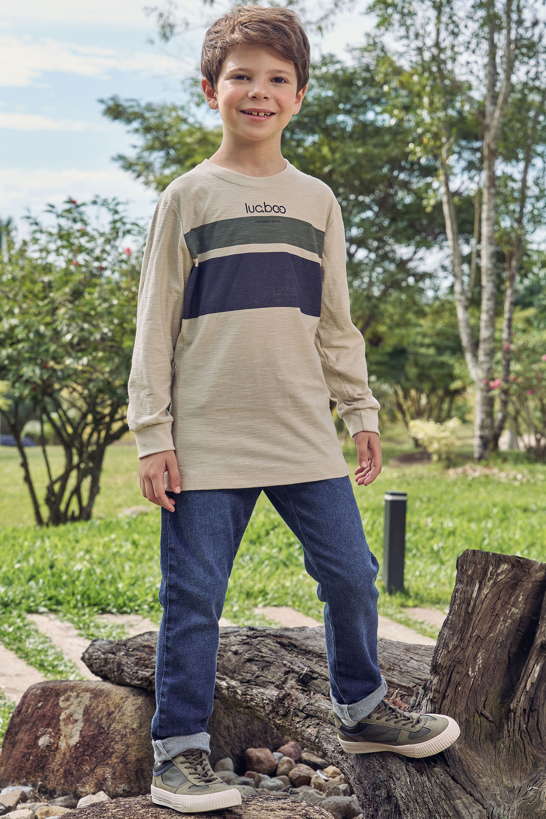 Calça skinny em jeans guga com elastano 89972 LucBoo Infantil Menino Calça skinny em jeans guga com elastano 89972 LucBoo Infantil Menino