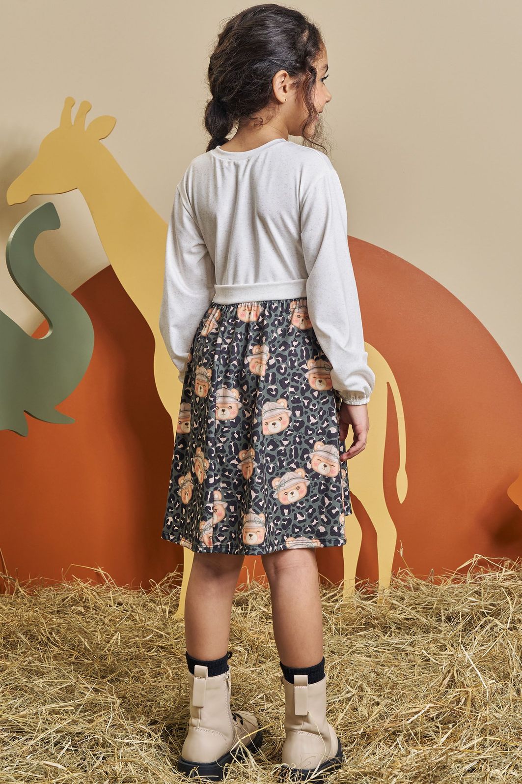 Vestido em malha power 90581 Kukiê Infantil Menina Vestido em malha power 90581 Kukiê Infantil Menina