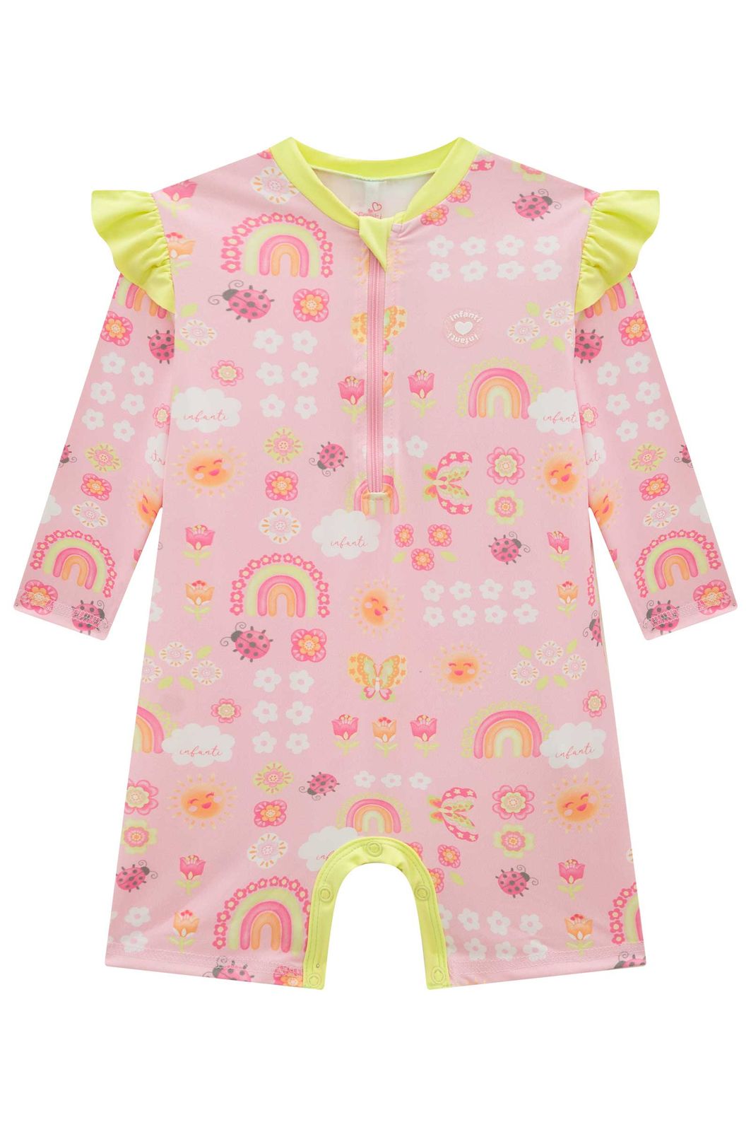 Macacão em malha UV dry com proteção UV 50+ 99154 Infanti Bebê Menina Macacão em malha UV dry com proteção UV 50+ 99154 Infanti Bebê Menina
