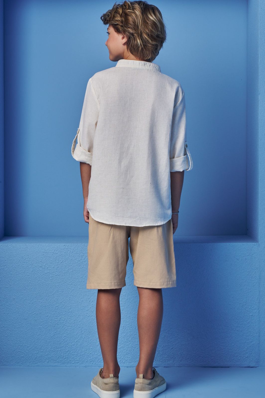 Camisa em linho rustic 98846 Johnny Fox Teen Menino Camisa em linho rustic 98846 Johnny Fox Teen Menino