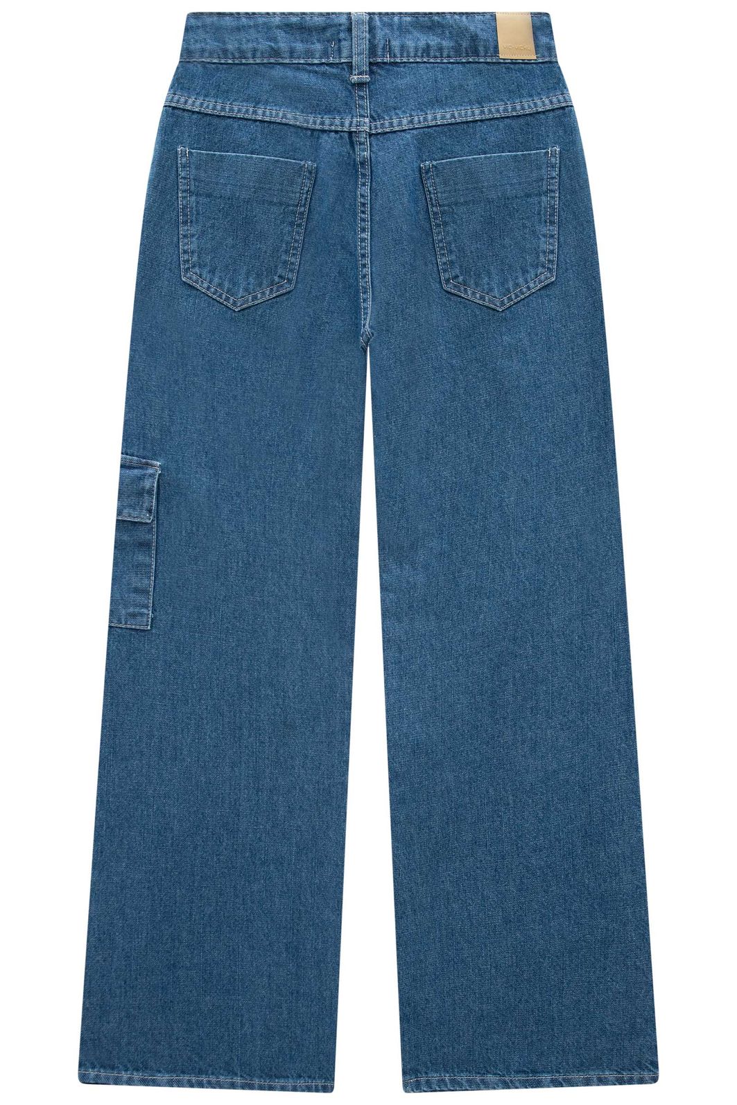 Calça wide leg cargo em jeans 95589 Vic Teen Menina Calça wide leg cargo em jeans 95589 Vic Teen Menina