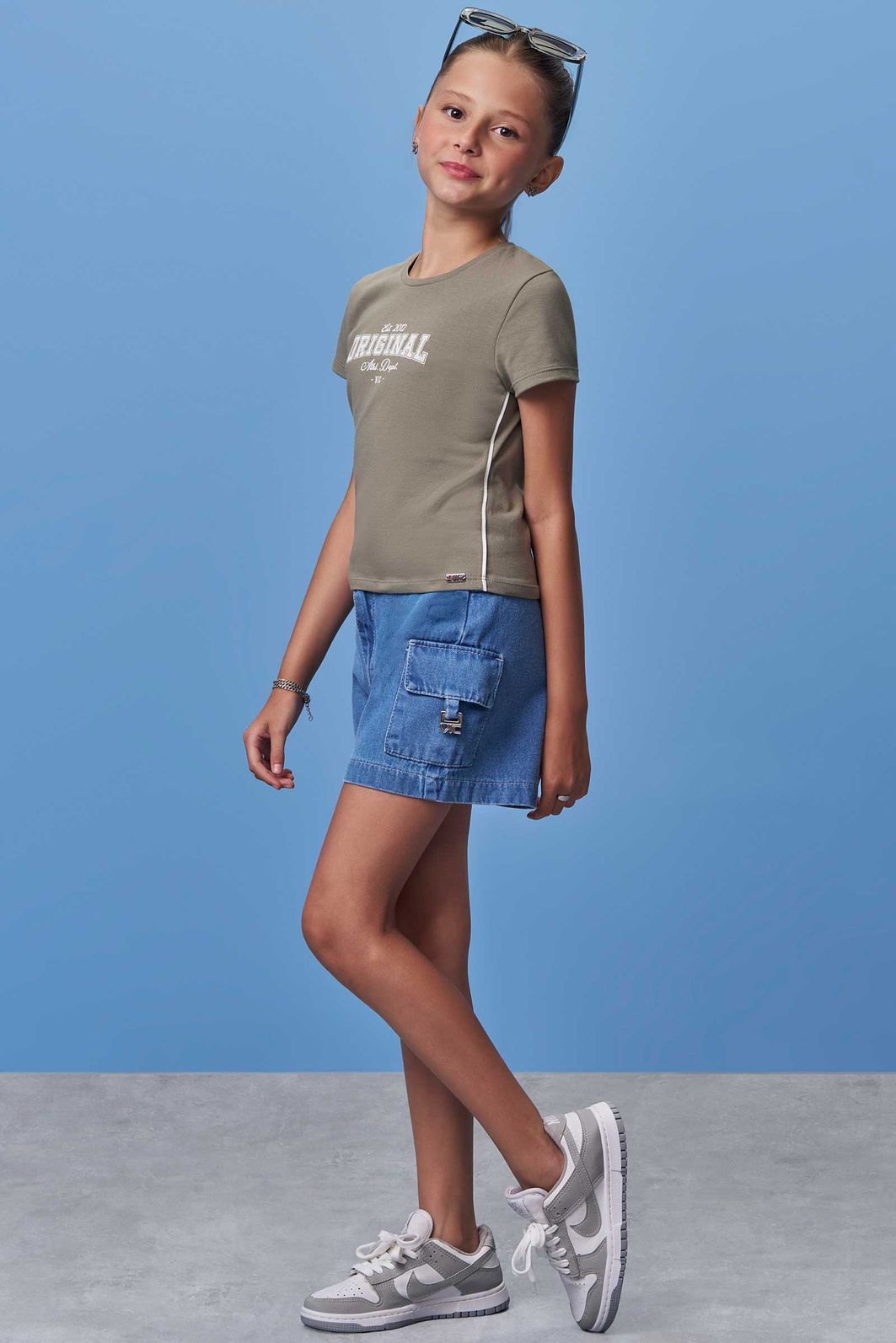 Blusa em cotton 97923 Vic Teen Menina Blusa em cotton 97923 Vic Teen Menina