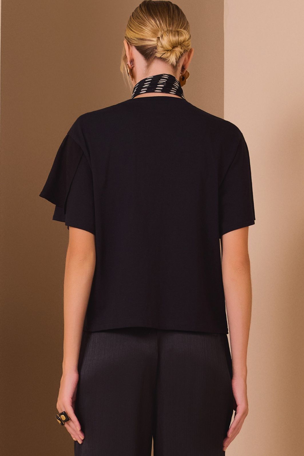 Blusa em malha de algodão premium 97871 Linzzi Blusa em malha de algodão premium 97871 Linzzi