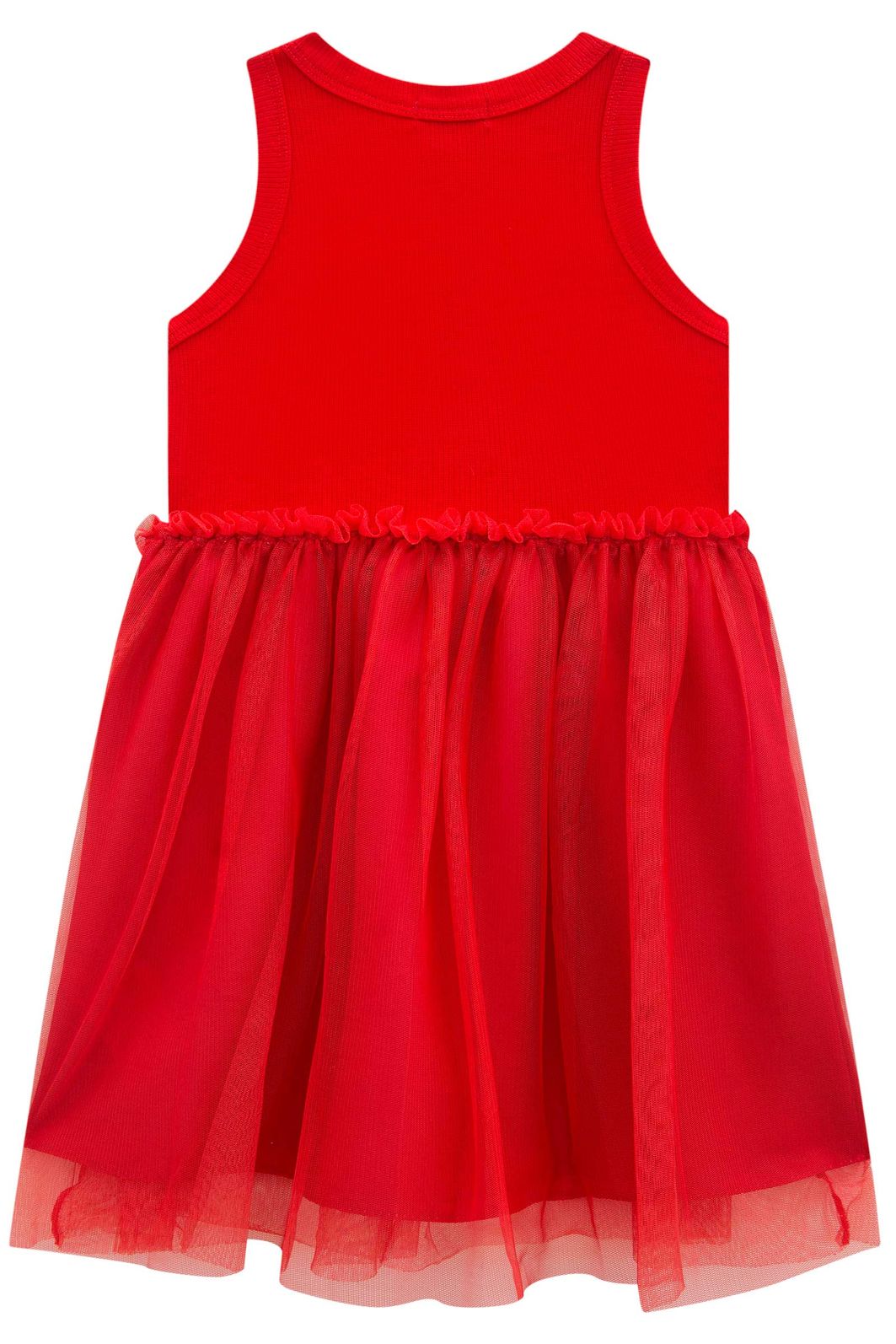 Vestido em canelado liz e tule com elastano 95747 Infanti Infantil Menina Vestido em canelado liz e tule com elastano 95747 Infanti Infantil Menina