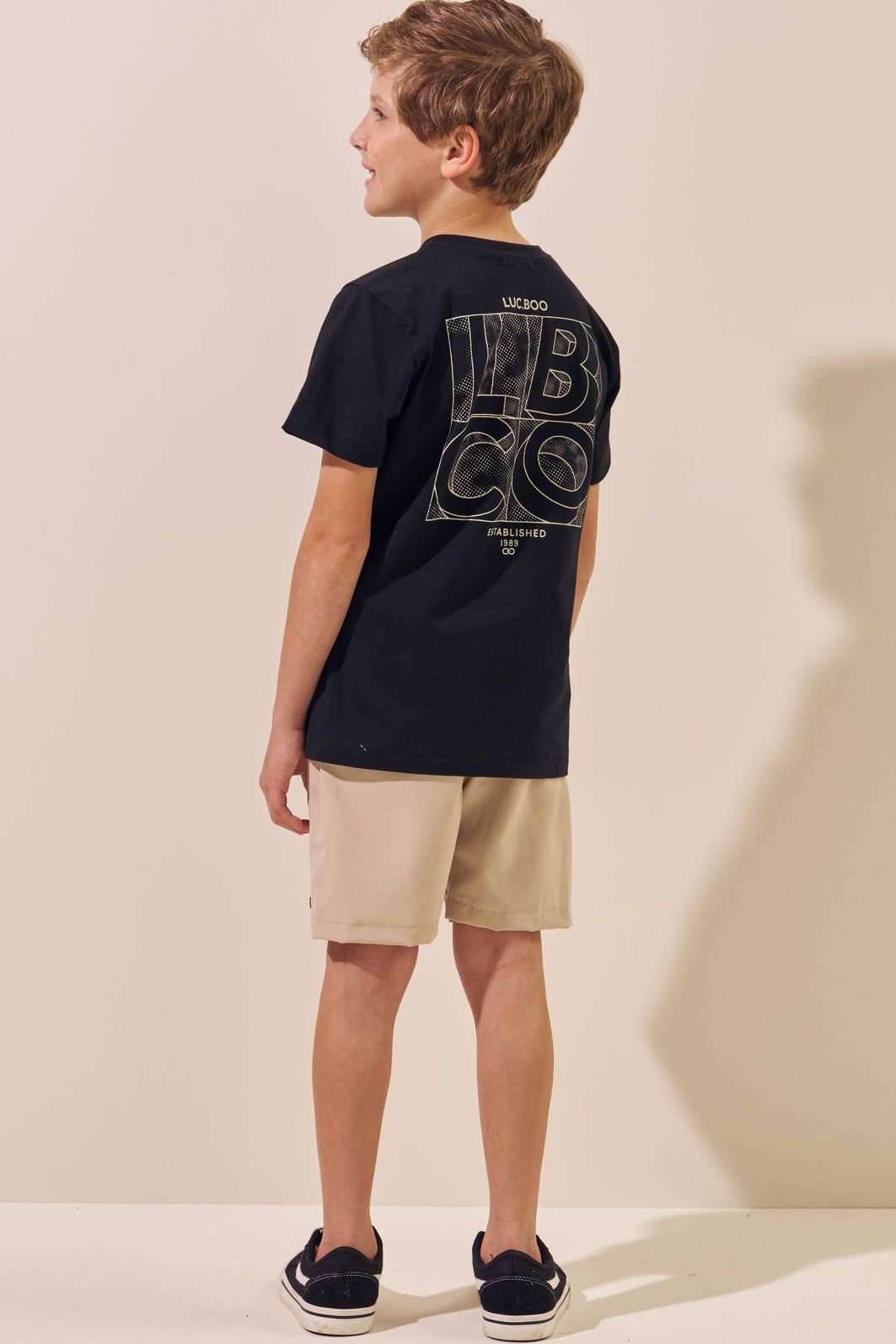 Conjunto de camiseta em meia malha e bermuda em nylon hidronatic supersoft premium 97255 LucBoo Infantil Menino Conjunto de camiseta em meia malha e bermuda em nylon hidronatic supersoft premium 97255 LucBoo Infantil Menino