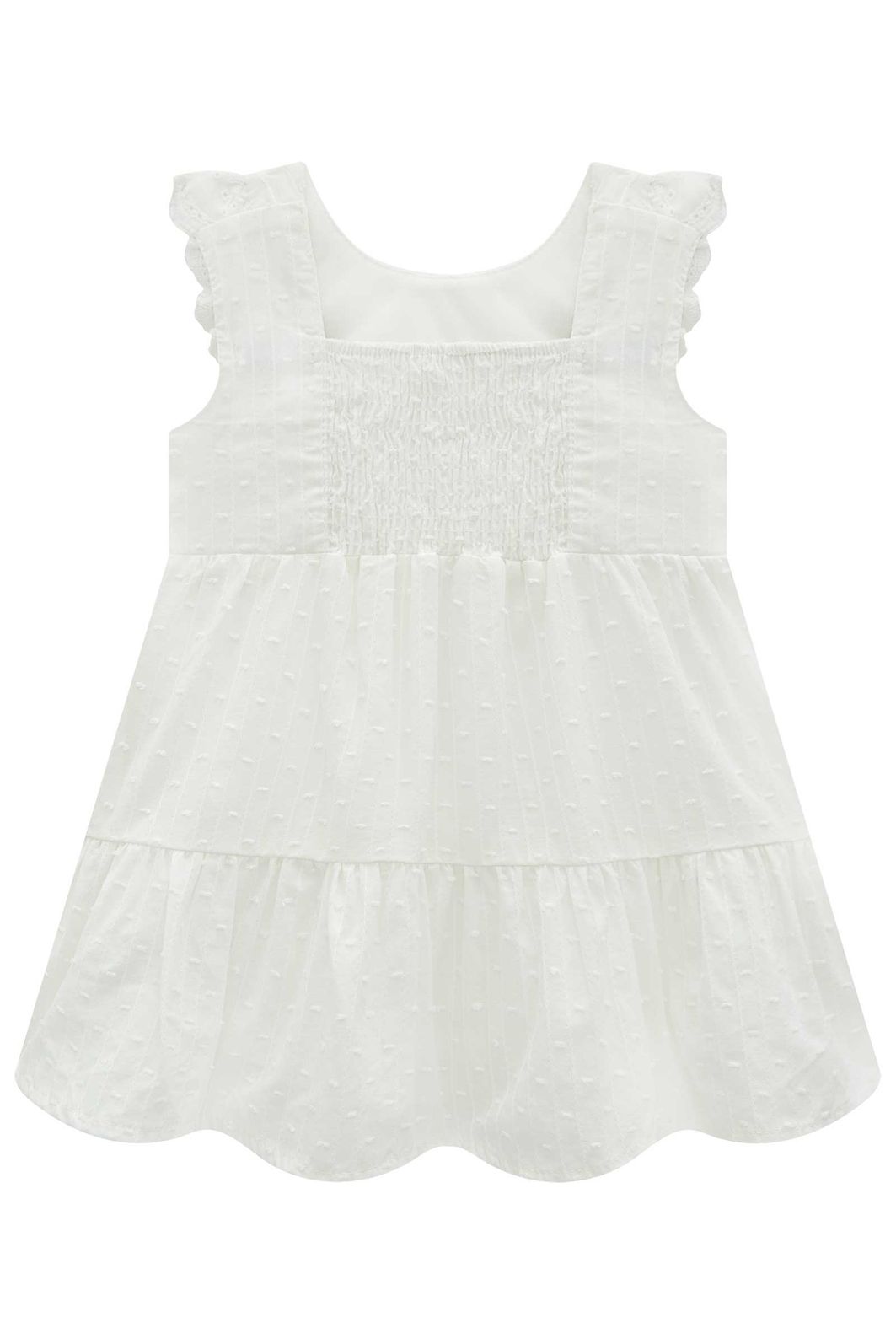 Vestido em tricoline bordado 97002 Infanti Bebê Menina Vestido em tricoline bordado 97002 Infanti Bebê Menina