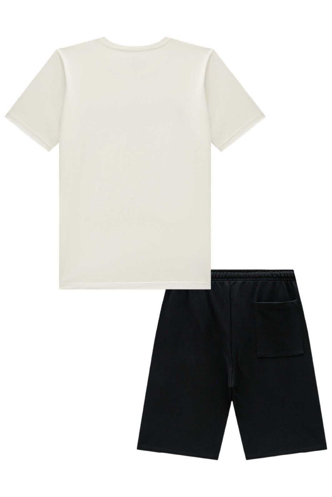 Conjunto de camiseta em meia malha e bermuda em moletom sem pelúcia 96840 Johnny Fox Teen Menino Conjunto de camiseta em meia malha e bermuda em moletom sem pelúcia 96840 Johnny Fox Teen Menino