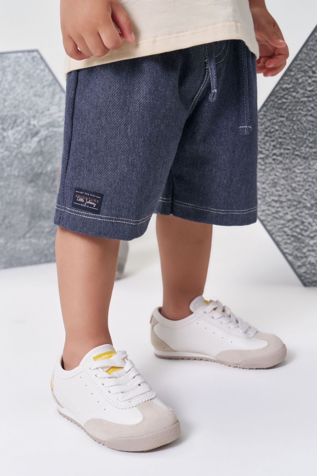 Bermuda em cotton jeans com elastano 94852 Johnny Fox Bebê Menino Bermuda em cotton jeans com elastano 94852 Johnny Fox Bebê Menino