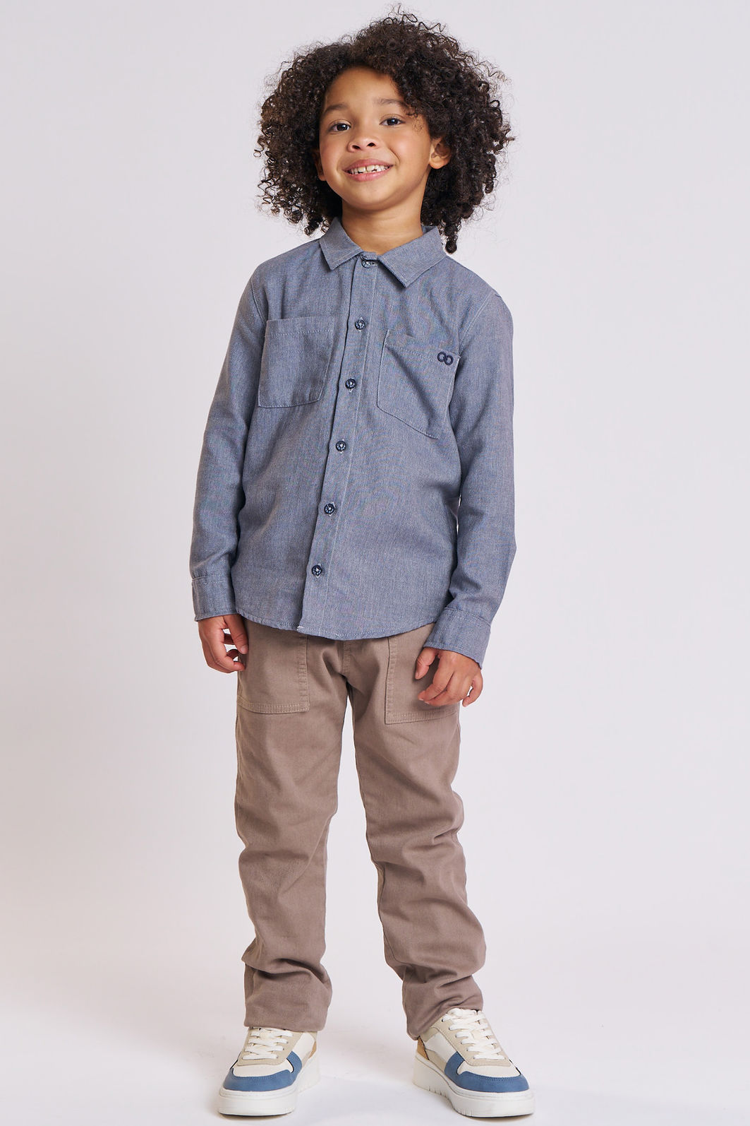 Camisa em tecido malibu 89480 LucBoo Infantil Menino Camisa em tecido malibu 89480 LucBoo Infantil Menino
