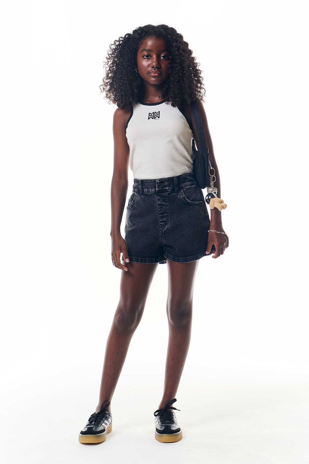 Shorts em jeans com elastano 92699 Lilimoon Teen Menina