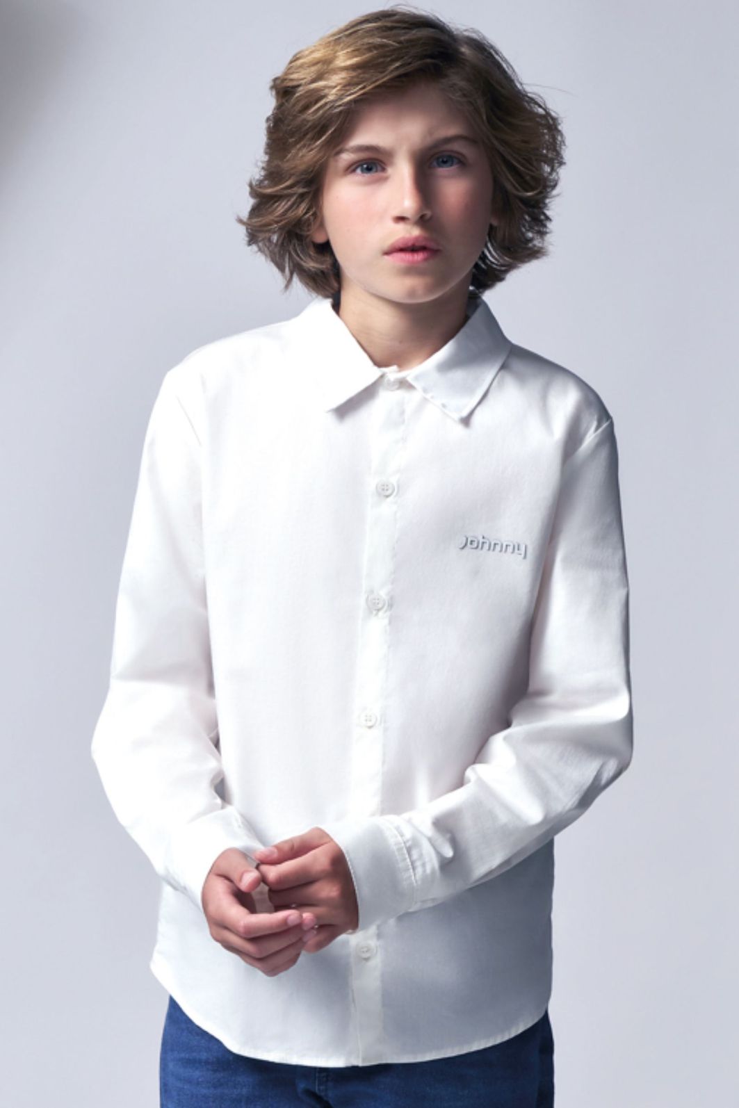 Camisa em tricoline mônaco com elastano 96047 Johnny Fox Teen Menino Camisa em tricoline mônaco com elastano 96047 Johnny Fox Teen Menino