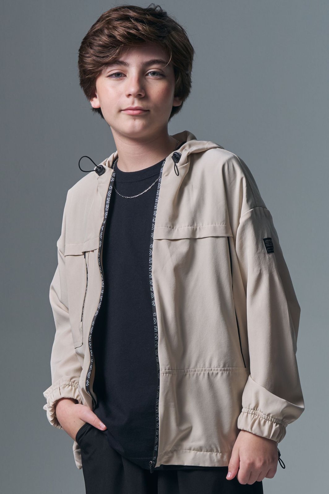 Jaqueta over corta vento em nylon hidronatic super soft com elastano 97177 Johnny Fox Teen Menino Jaqueta over corta vento em nylon hidronatic super soft com elastano 97177 Johnny Fox Teen Menino