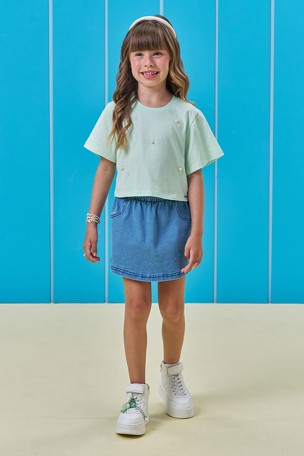 Blusa em meia malha 95076 Kukiê Infantil Menina Blusa em meia malha 95076 Kukiê Infantil Menina