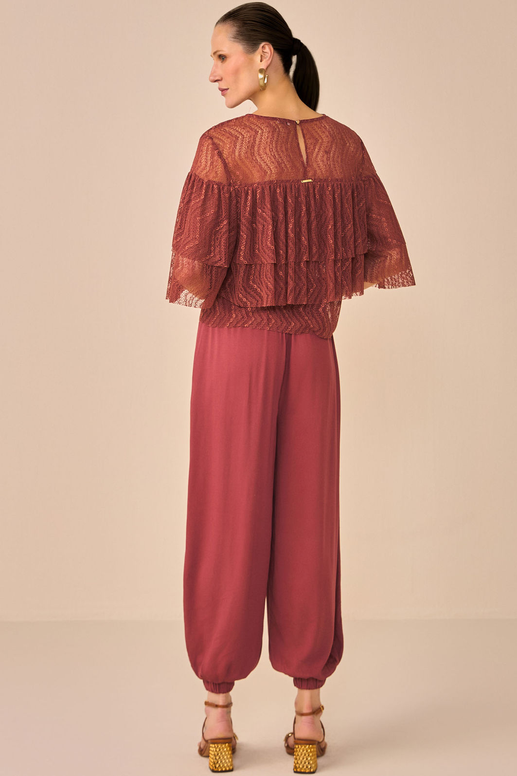 Calça oásis em blend de viscose 96198 Linzzi Calça oásis em blend de viscose 96198 Linzzi