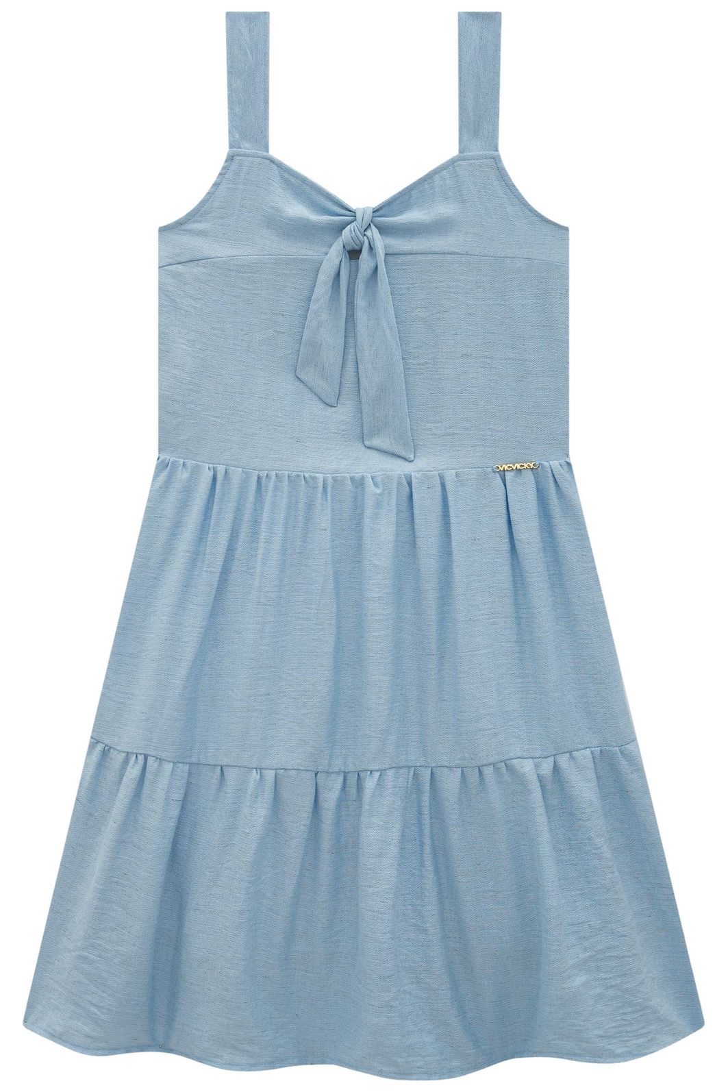 Vestido em linho capri 94415 Vic Teen Menina Vestido em linho capri 94415 Vic Teen Menina