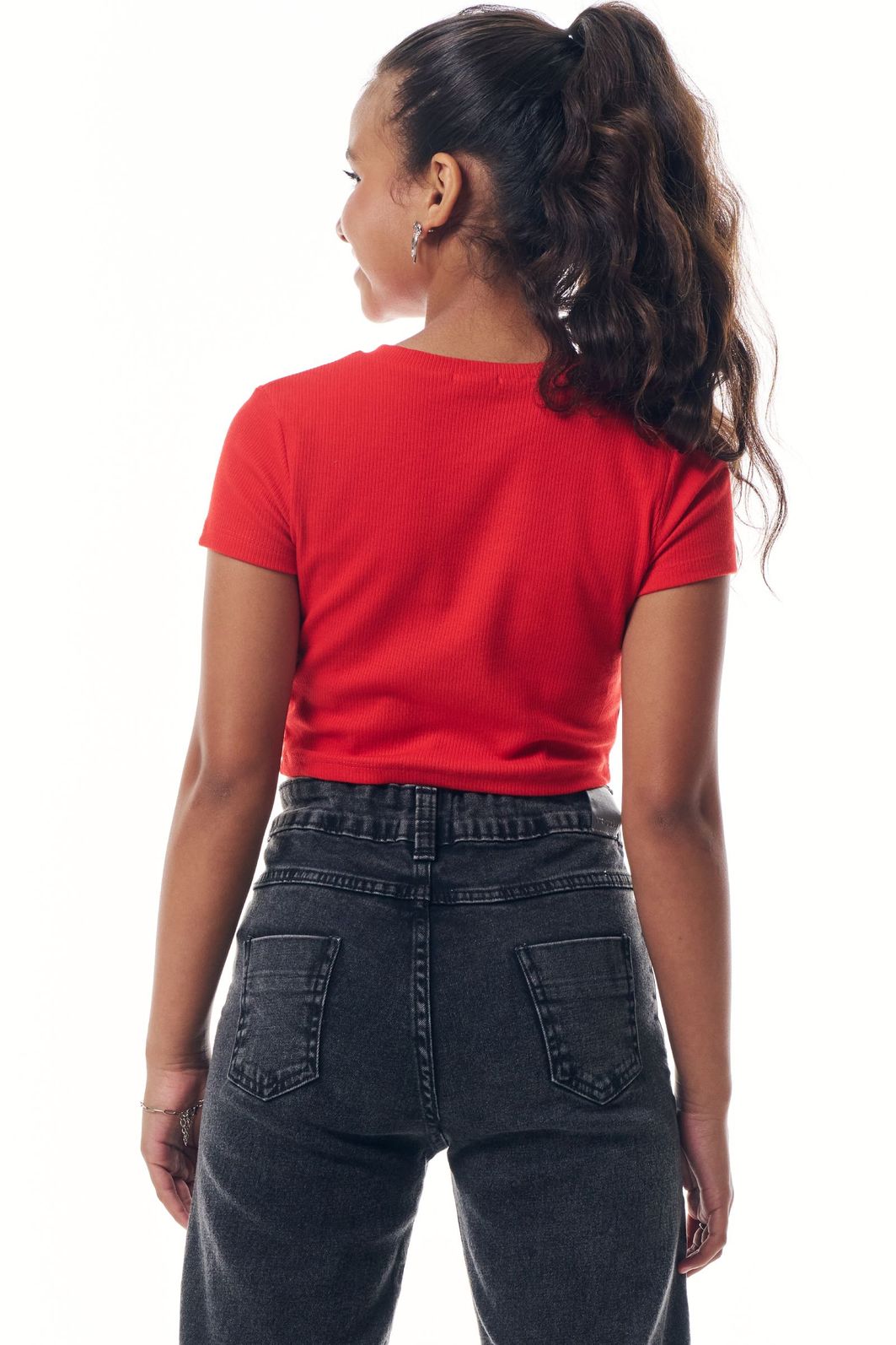 Blusa em canelado liz 95344 Vic Teen Menina Blusa em canelado liz 95344 Vic Teen Menina