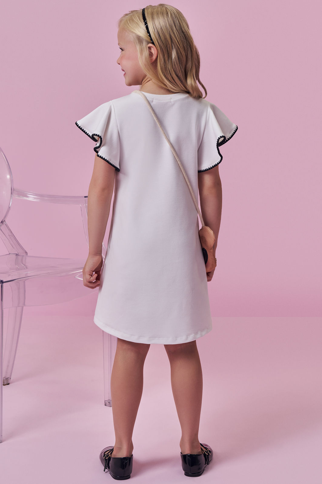 Vestido em molecotton (acompanha bolsa) 99651 Kukiê Infantil Menina Vestido em molecotton (acompanha bolsa) 99651 Kukiê Infantil Menina