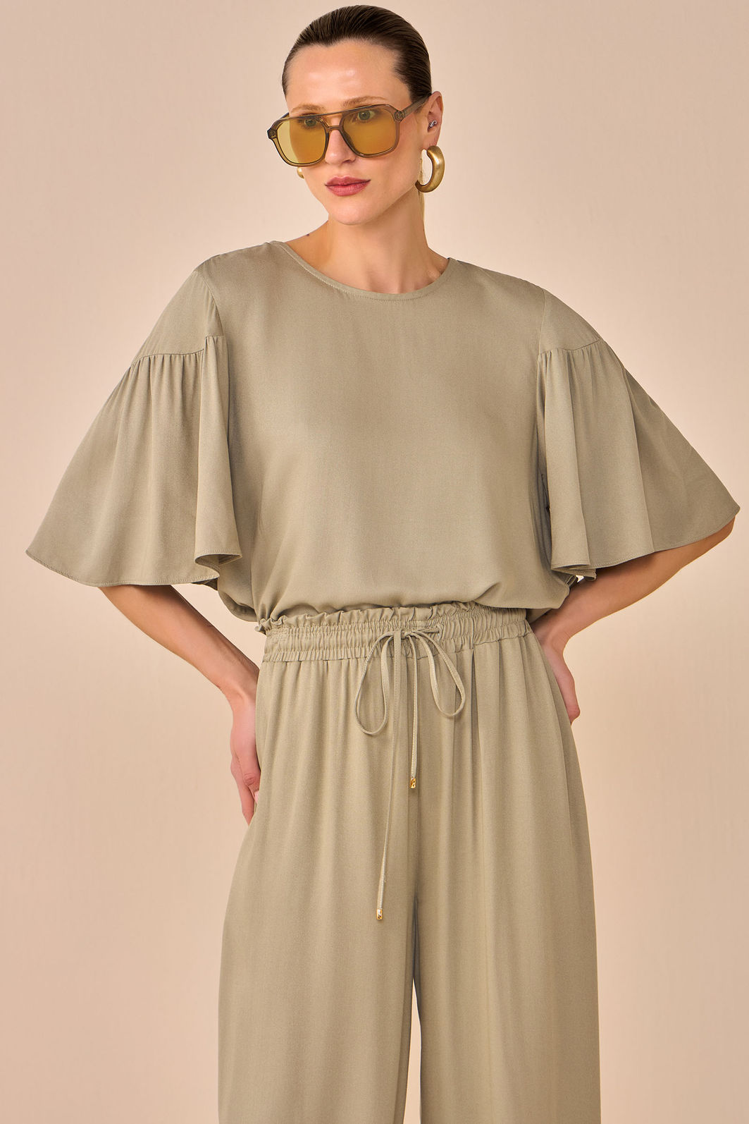 Calça oásis em blend de viscose 96198 Linzzi Calça oásis em blend de viscose 96198 Linzzi