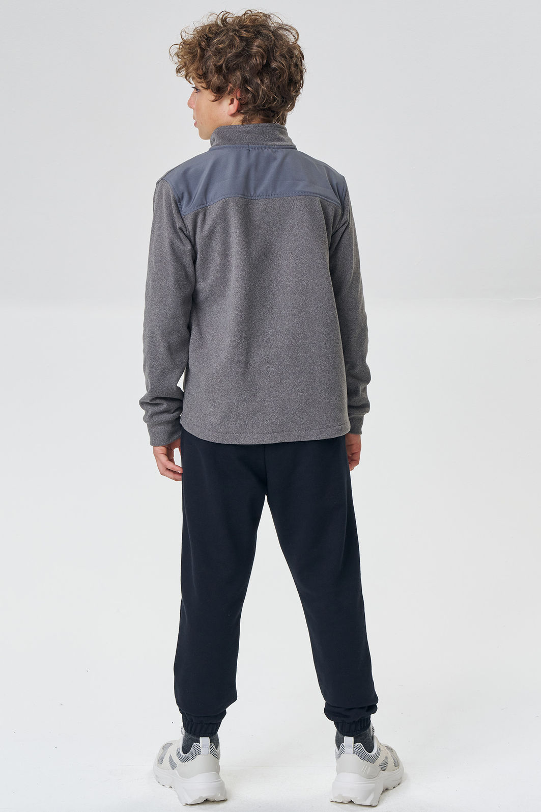 Conjunto de overshirt em ultrasoft melange com elastano e calça em moletom sem pelúcia 90220 Johnny Fox Teen Menino Conjunto de overshirt em ultrasoft melange com elastano e calça em moletom sem pelúcia 90220 Johnny Fox Teen Menino
