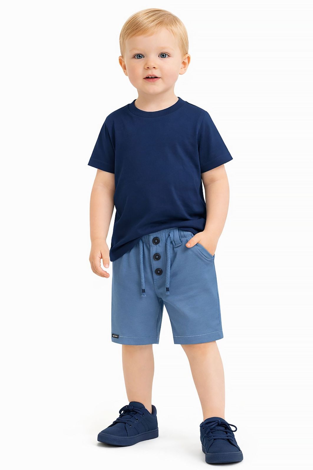Bermuda em malha alfaiataria com elastano 95372 LucBoo Infantil Menino Bermuda em malha alfaiataria com elastano 95372 LucBoo Infantil Menino