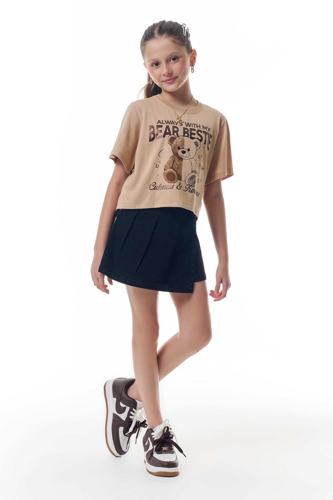 Blusa em meia malha 95195 Vic Teen Menina Blusa em meia malha 95195 Vic Teen Menina