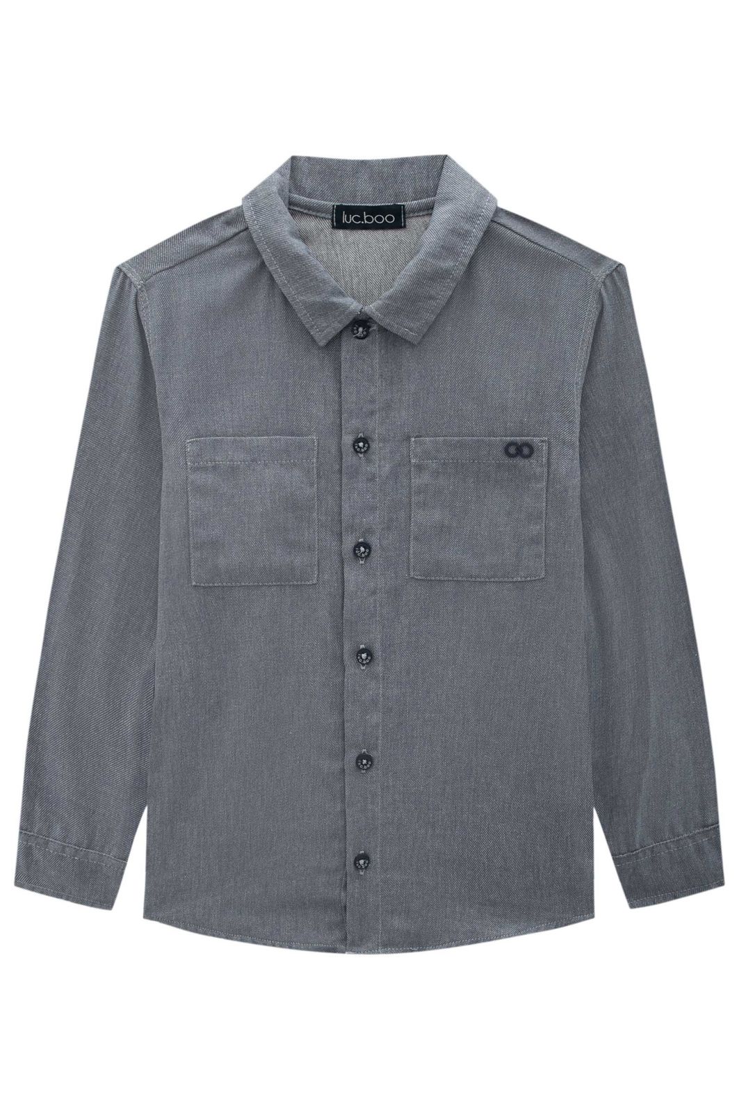 Camisa em tecido malibu 89480 LucBoo Infantil Menino Camisa em tecido malibu 89480 LucBoo Infantil Menino