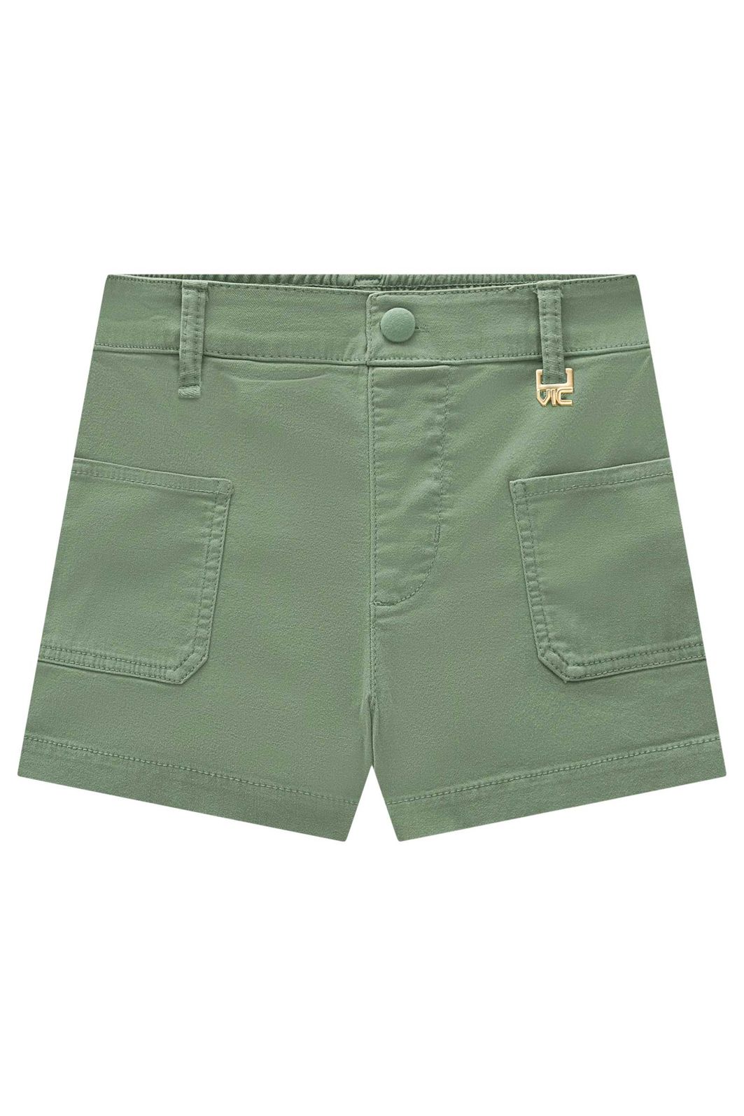 Shorts em sarja com elastano 94609 Vic Teen Menina Shorts em sarja com elastano 94609 Vic Teen Menina