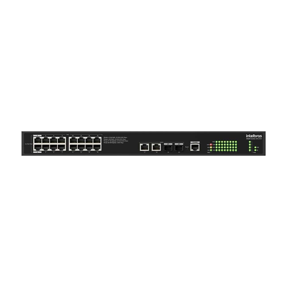 Switch Smart Hi-PoE com 20 portas Gigabit - SMART S2120G-HPA 240W Switch Smart Hi-PoE com 20 portas Gigabit - SMART S2120G-HPA 240W