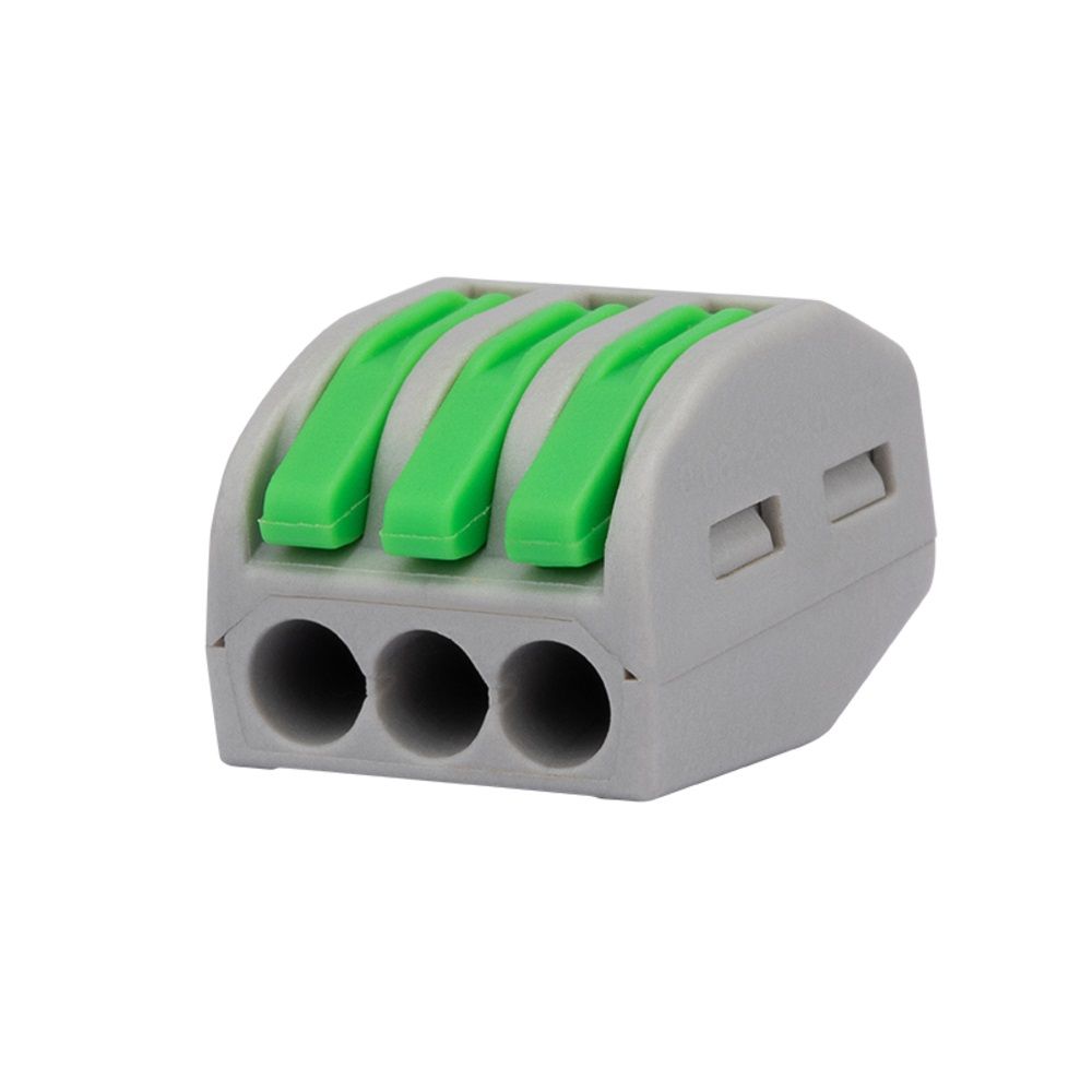 Conector para fios 4 mm² - Conex 1000 Clip 3 vias Conector para fios 4 mm² - Conex 1000 Clip 3 vias