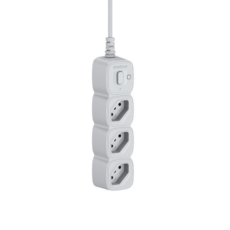 Protetor eletrônico com 3 tomadas - EPE 2003 Branco Protetor eletrônico com 3 tomadas - EPE 2003 Branco
