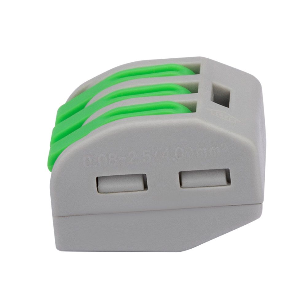 Conector para fios 4 mm² - Conex 1000 Clip 3 vias Conector para fios 4 mm² - Conex 1000 Clip 3 vias