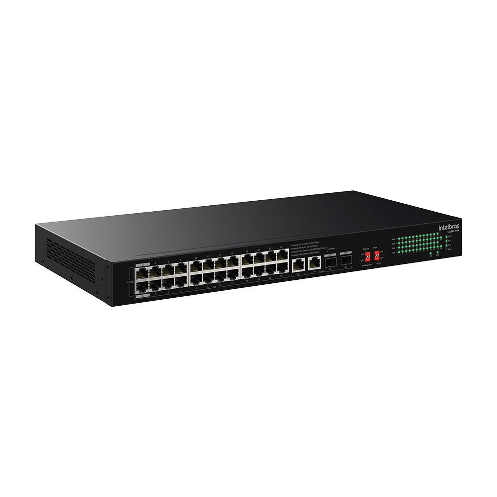 Switch Não Gerenciável Hi-PoE 26 portas Fast Ethernet - S1126F-HPA Switch Não Gerenciável Hi-PoE 26 portas Fast Ethernet - S1126F-HPA