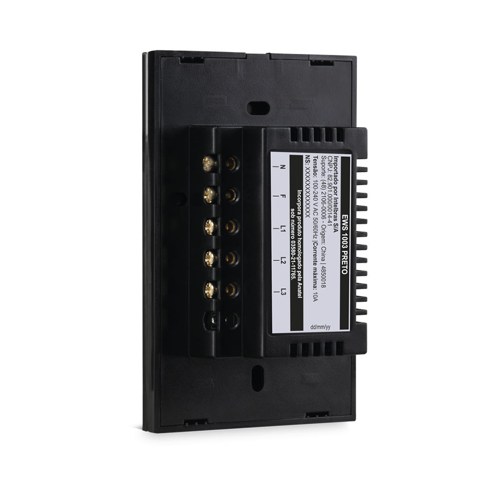 Interruptor touch smart Wi-Fi - EWS 1003 Preto Interruptor touch smart Wi-Fi - EWS 1003 Preto