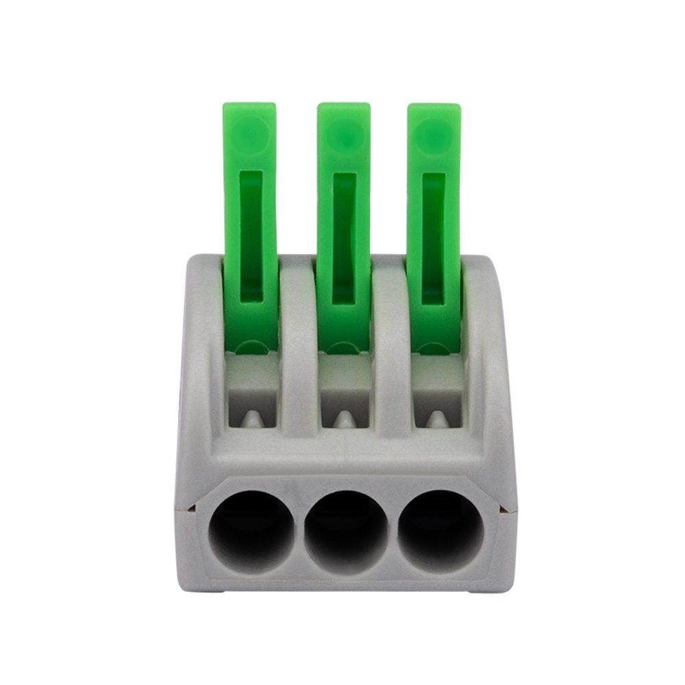 Conector para fios 4 mm² - Conex 1000 Clip 3 vias Conector para fios 4 mm² - Conex 1000 Clip 3 vias