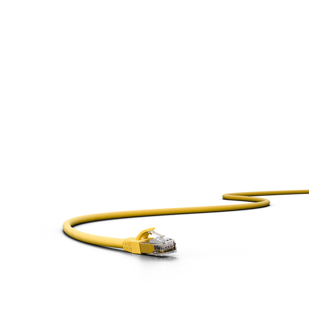 Patch Cord IMPACT GIGA U/UTP 4P CAT6 LSZH AMARELO 2,5M
