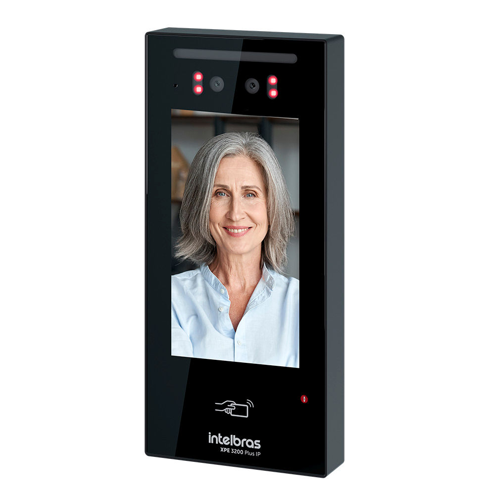 Videoporteiro com reconhecimento facial e QR Code - XPE 3200 PLUS IP