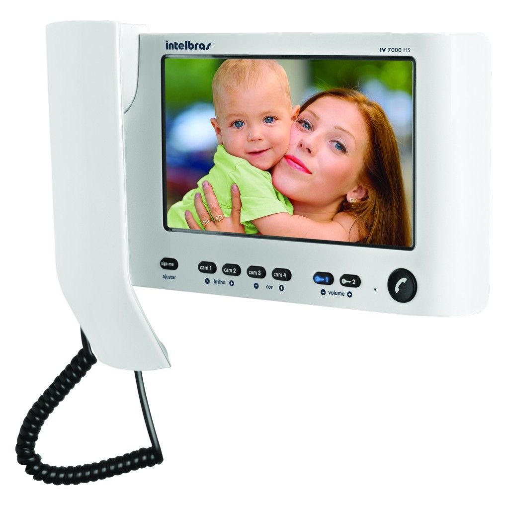 Kit videoporteiro com monofone - IV 7010 HS - Branco Kit videoporteiro com monofone - IV 7010 HS - Branco