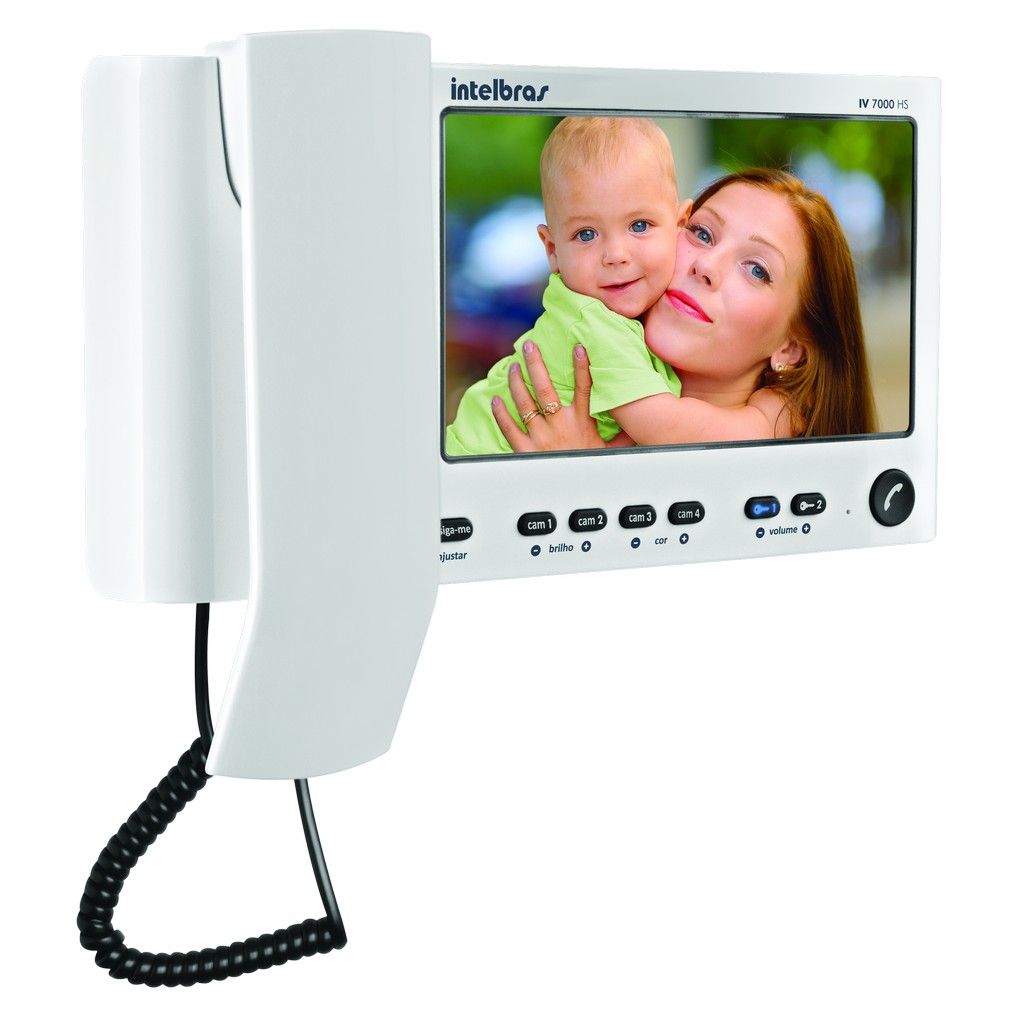 Kit videoporteiro com monofone - IV 7010 HS - Branco Kit videoporteiro com monofone - IV 7010 HS - Branco