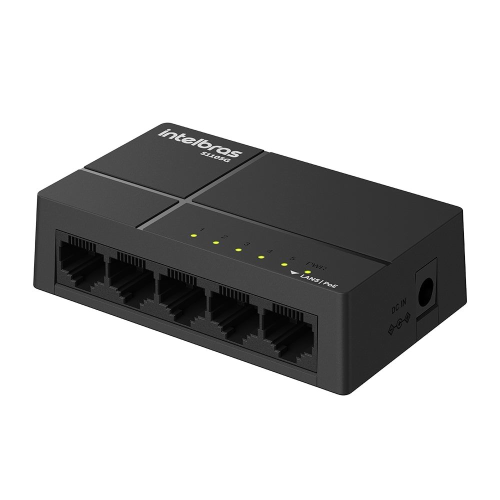 Switch Não Gerenciável 5 portas Gigabit Ethernet - S1105G Switch Não Gerenciável 5 portas Gigabit Ethernet - S1105G